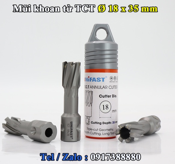Mũi khoan từ hợp kim TCT 18x35 mm